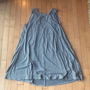 🎉SALE🎉 Navy blue and grey striped dress